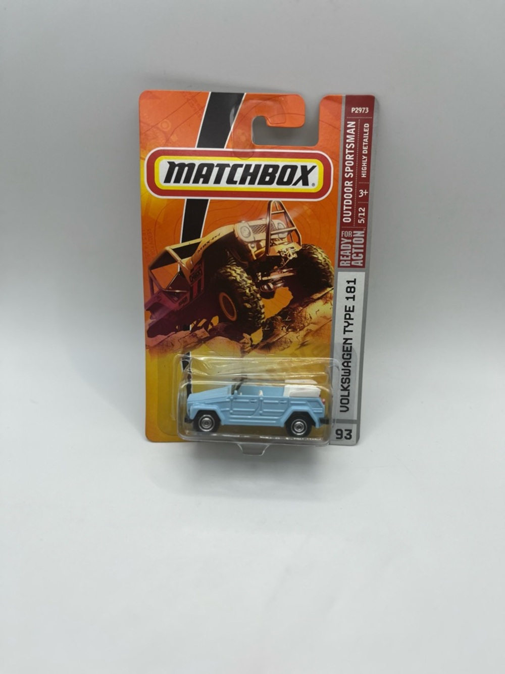 Matchbox Volkswagen Type 181 Kids Toy Car - Light Blue